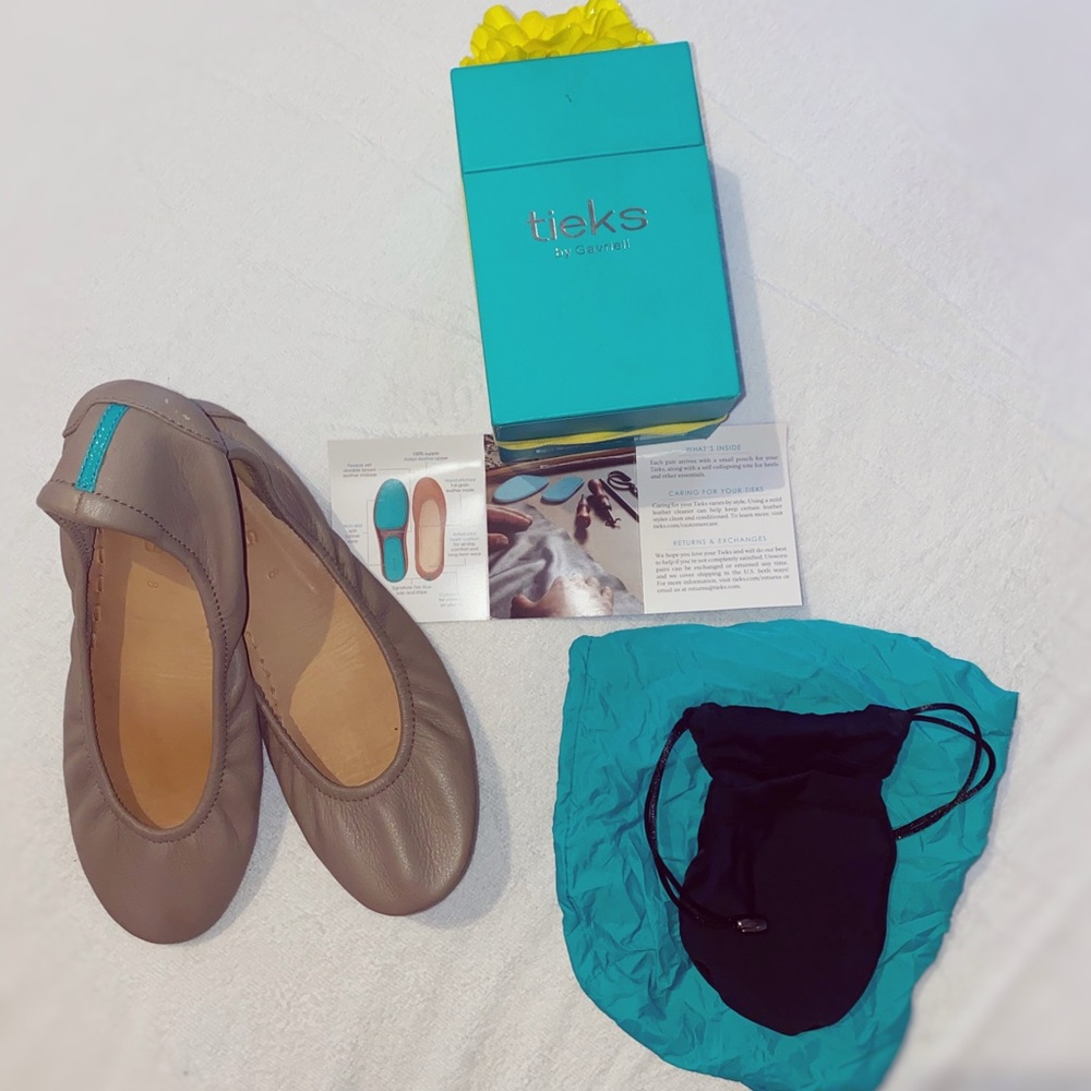 Only worn twice beautiful Taupe Tieks by Gavrieli